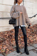 Heididress Crewneck Drop Shoulder Solid Loose Fit Sweater