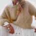 Heididress Solid Boat Neck Fluffy Knitting Sweater