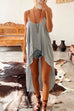 Heididress Solid High Low Hem Irregular Cami Top