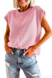 Heididress Crewneck Cap Sleeves Pullover Sweater