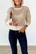 Heididress Crewneck Hollow Out Knitting Top
