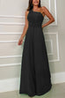Heididress Sleeveless One Shoulder Waisted Flare Wide Leg Jumpsuit