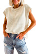 Heididress Crewneck Cap Sleeves Pullover Sweater