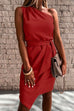 Heididress One Shoulder Tie Waist Party Dress
