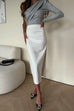 Heididress One Shoulder Long Sleeve Ruched Slim Fit Top