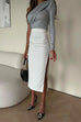 Heididress One Shoulder Long Sleeve Ruched Slim Fit Top