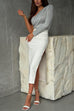Heididress One Shoulder Long Sleeve Ruched Slim Fit Top