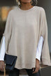 Heididress Crewneck Batwing Sleeve Cloak Top