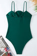 Heididress Bow Front One-piece Swimsuit and Printed Wrap Cover Up Skirt Set