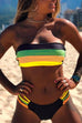 Heididress Stripes Tube Bandeau 2 Pieces Bikini Set