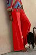 Heididress Solid Raw Hem Wide Leg Casual Pants