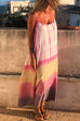 Heididress Spaghetti Strap Sleeveless Tie Dye Maxi Dress