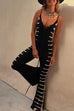 Heididress Lace-Up Tie Dye Cami Jumpsuit