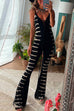 Heididress Lace-Up Tie Dye Cami Jumpsuit