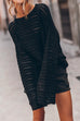 Heididress Crewneck Long Sleeves Hollow Out Boho Knitting Pullovers