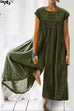 Heididress Ruched Short Sleeve Wide Leg Baggy Jumpsuit