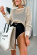 Heididress Crewneck Hollow Out Knitting Top
