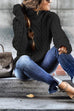Heididress Mockneck Solid Cable Knit Pullover Sweater