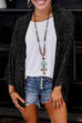 Heididress Open Front Kimono Sequin Cardigan