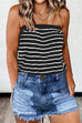 Heididress Off Shoulder Color Block Striped Top