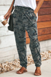 Heididress Casual Pockets Drawstring Camo Joggers